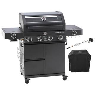 BBQ station VIDERO PRO G4-S VARIO+ including cover, rotisserie and shipping